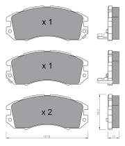 BKN 905271 - Pastillas de Freno