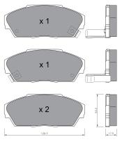 BKN 905251 - Pastillas de Freno