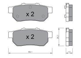 BKN 905272 - Pastillas de Freno