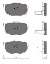 BKN 905315 - Pastillas de Freno