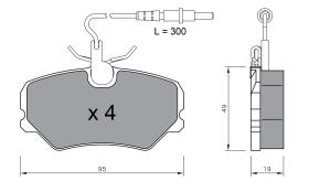 BKN 905081 - Pastillas de Freno