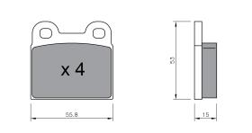 BKN 905195 - Pastillas de Freno