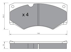 BKN 905231 - Pastillas de Freno