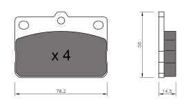 BKN 905202 - Pastillas de Freno