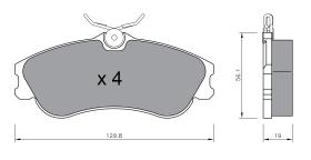 BKN 901640 - Pastillas de Freno