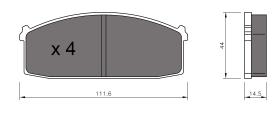 BKN 905226 - Pastillas de Freno