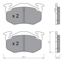 BKN 905084 - Pastillas de Freno