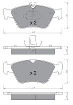 BKN 905002 - Pastillas de Freno