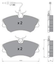 BKN 905044 - Pastillas de Freno