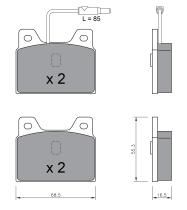 BKN 905071 - Pastillas de Freno