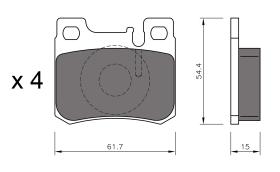 BKN 905007 - Pastillas de Freno
