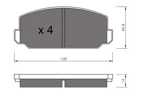 BKN 905224 - Pastillas de Freno