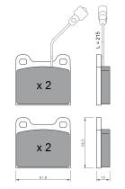 BKN 905214 - Pastillas de Freno