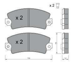 BKN 905047 - Pastillas de Freno