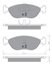 BKN 905060 - Pastillas de Freno