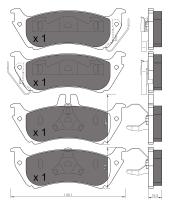 BKN 905132 - Pastillas de Freno