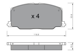 BKN 905138 - Pastillas de Freno