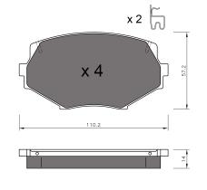 BKN 905343 - Pastillas de Freno