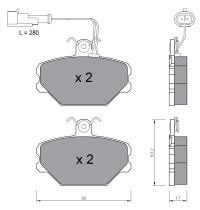 BKN 905241 - Pastillas de Freno