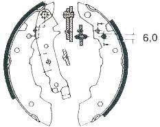 BKN 1221 - Zapatas de freno