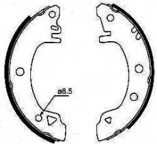 BKN 1230 - Zapatas de freno