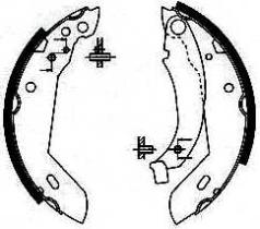 BKN 1244 - Zapatas de freno