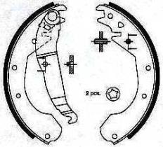 BKN 1258 - Zapatas de freno