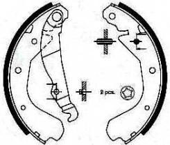 BKN 1259 - Zapatas de freno