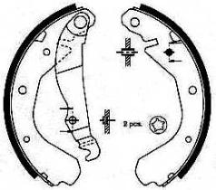 BKN 1262 - Zapatas de freno