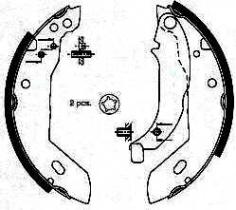 BKN 1299 - Zapatas de freno
