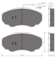 BKN 905386 - Pastillas de Freno