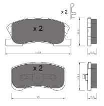 BKN 905383 - Pastillas de Freno