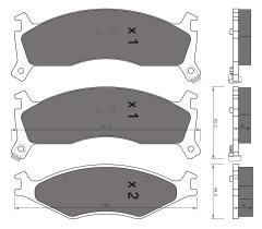 BKN 905542 - Pastillas de Freno
