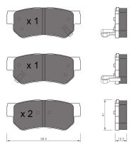 BKN 905538 - Pastillas de Freno