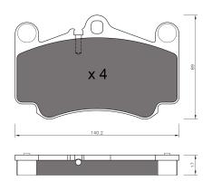 BKN 906146 - Pastillas de Freno