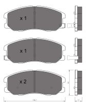 BKN 901186 - Pastillas de Freno