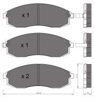 BKN 901162 - Pastillas de Freno