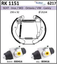 BKN RK1151 - Kit de freno premontado