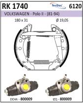 BKN RK1740 - Kit de freno premontado