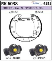 BKN RK6038 - Kit de freno premontado