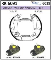 BKN RK6091 - Kit de freno premontado