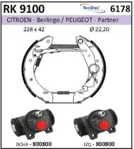 BKN RK9100 - Kit de freno premontado
