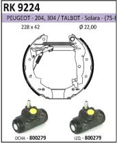 BKN RK9224 - Kit de freno premontado