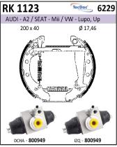 BKN RK1123 - Kit de freno premontado