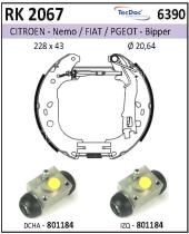 BKN RK2067 - Kit de freno premontado