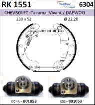BKN RK1551 - Kit de freno premontado