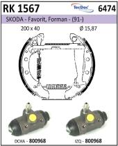BKN RK1567 - Kit de freno premontado