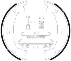 BKN 3398 - ZAPATAS FRENO DE MANO