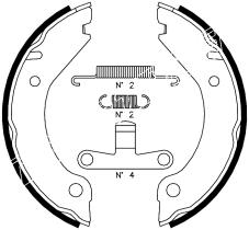 BKN 1171K - Zapatas freno de mano
