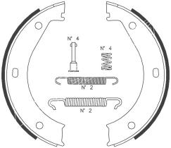 BKN 1267K - Zapatas freno de mano